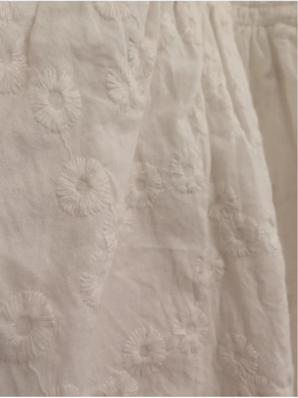 Girls babyGap 100% Cotton White Floral Eyelet Embroidered Casual Dress Size 5